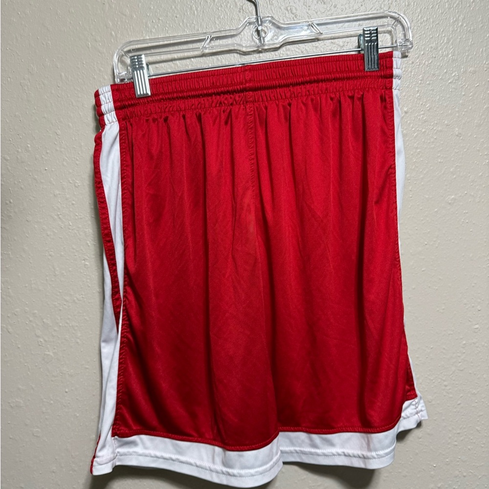 Red and White Athletic Shorts